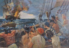 Pirates Destroying Ship