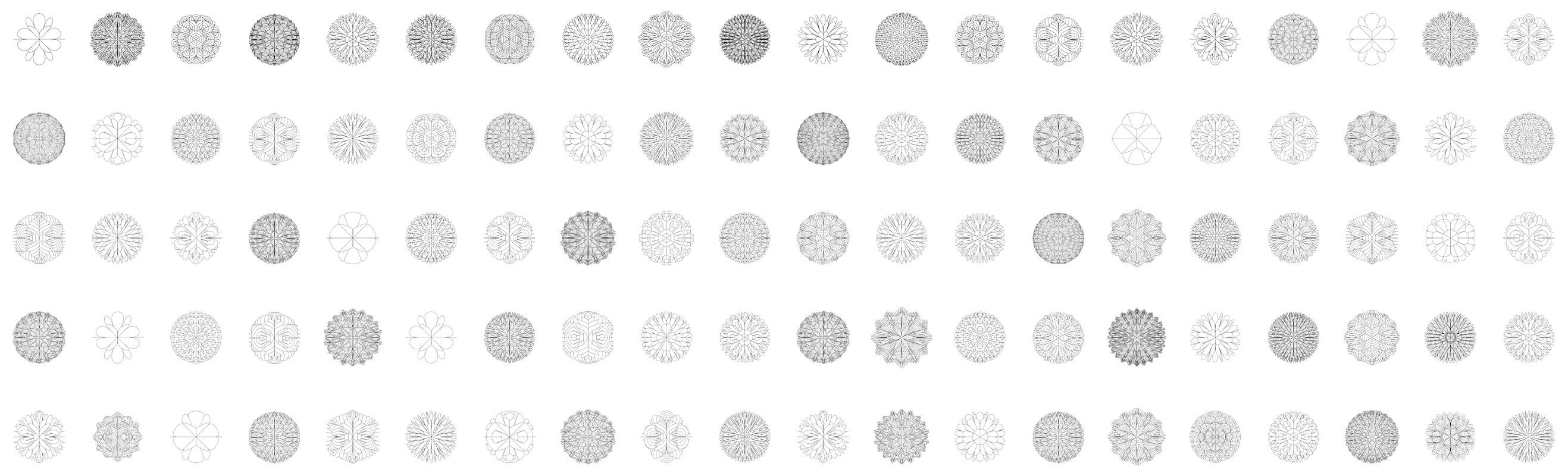 « Bloom Algorithm No. 1 » de la série Bloom, impression numérique, abstrait, organique - Gris Abstract Print par Norman Mooney