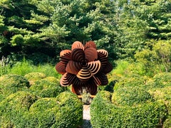 "Bloom No. 3" from the Bloom Series, Abstract, Organic Sculpture in Steel