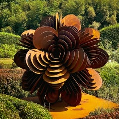 "Bloom No. 3" from the Bloom Series, Abstract, Organic Sculpture in Steel