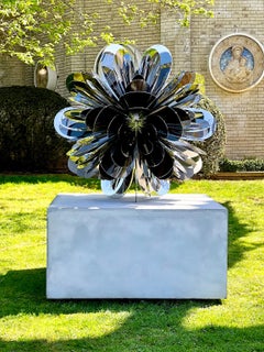 "Bloom No. 4" from the Bloom Series, Abstract, Organic Sculpture in Steel