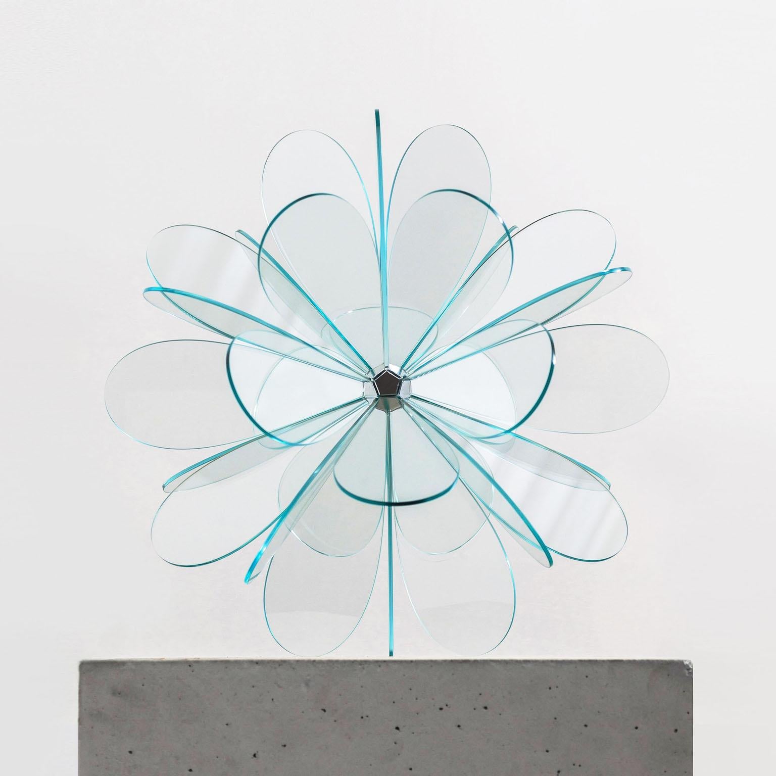 Norman Mooney Abstract Sculpture - "Bloom No. 5" from the Bloom Series, Abstract, Organic Sculpture in Glass