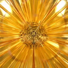"Bloom No. 8" from the Bloom Series, Abstract, Organic Sculpture, Yellow Acrylic