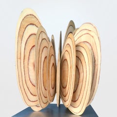 "Butterfly Effect", Table-Top, Wooden Abstract Sculpture