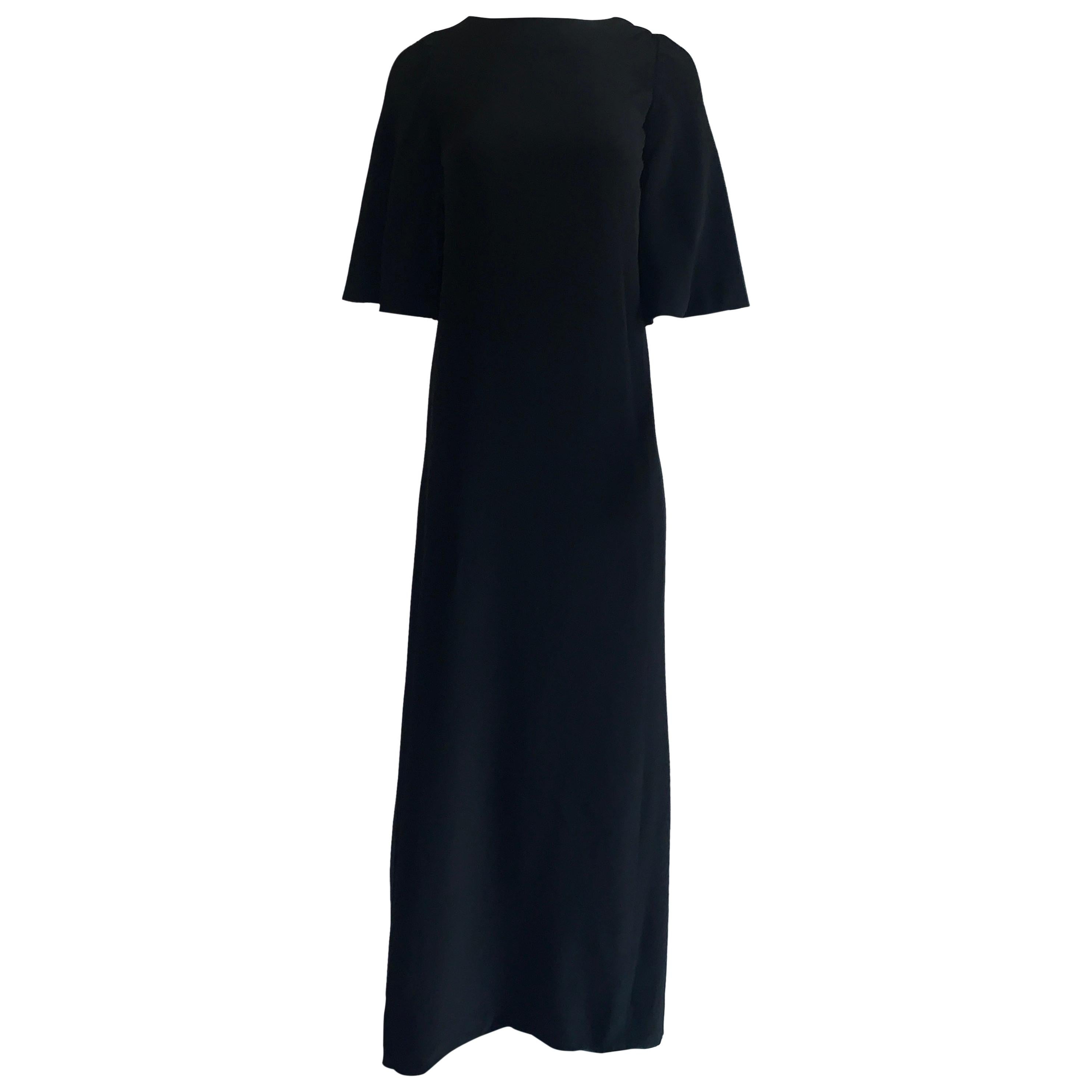 Norman Norell Maxi Dress Gown 1960s For Sale at 1stDibs