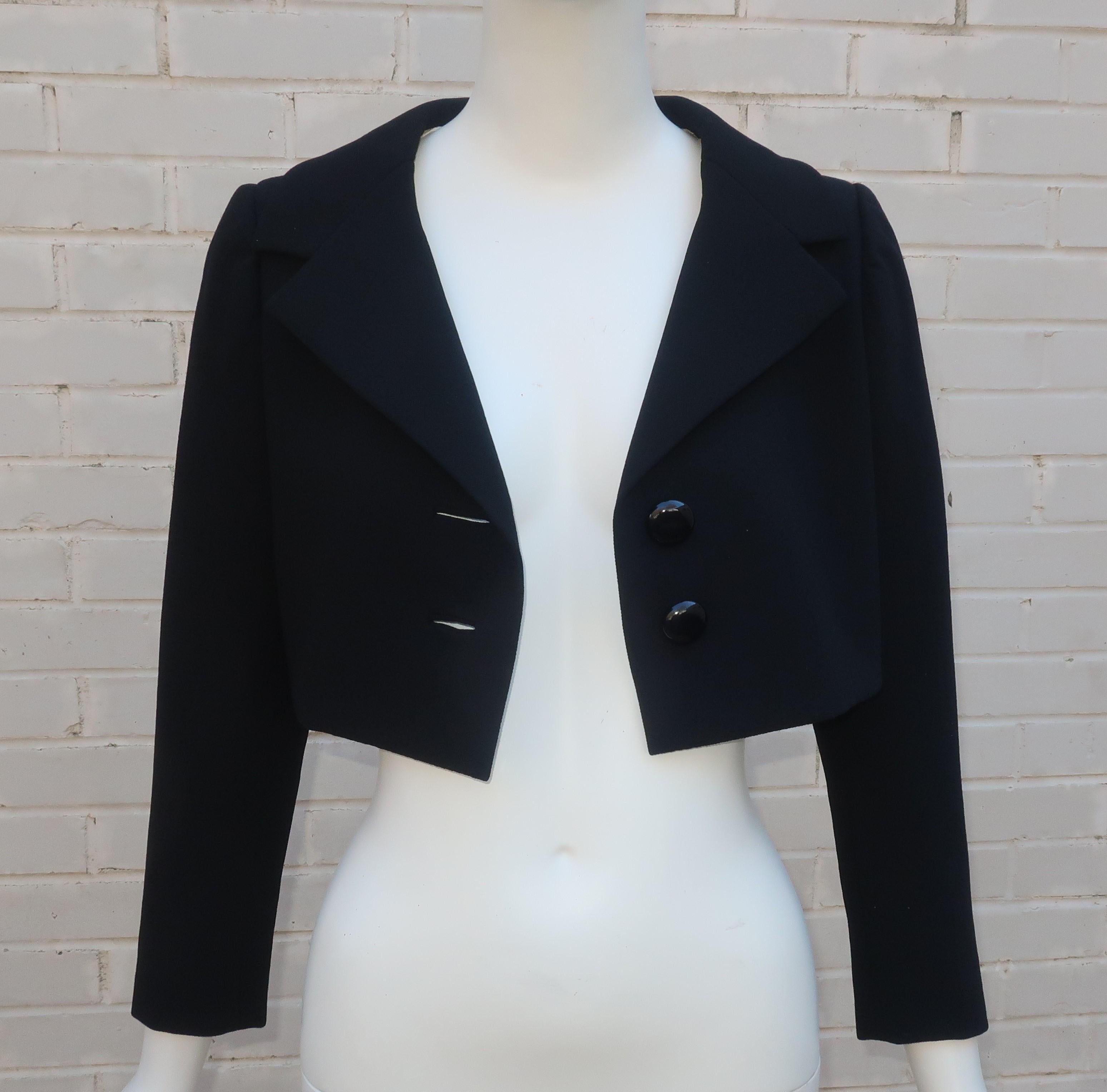 Norman Norell Belted Maxi Skirt Evening Suit With Cropped Jacket, 1968 For Sale 6