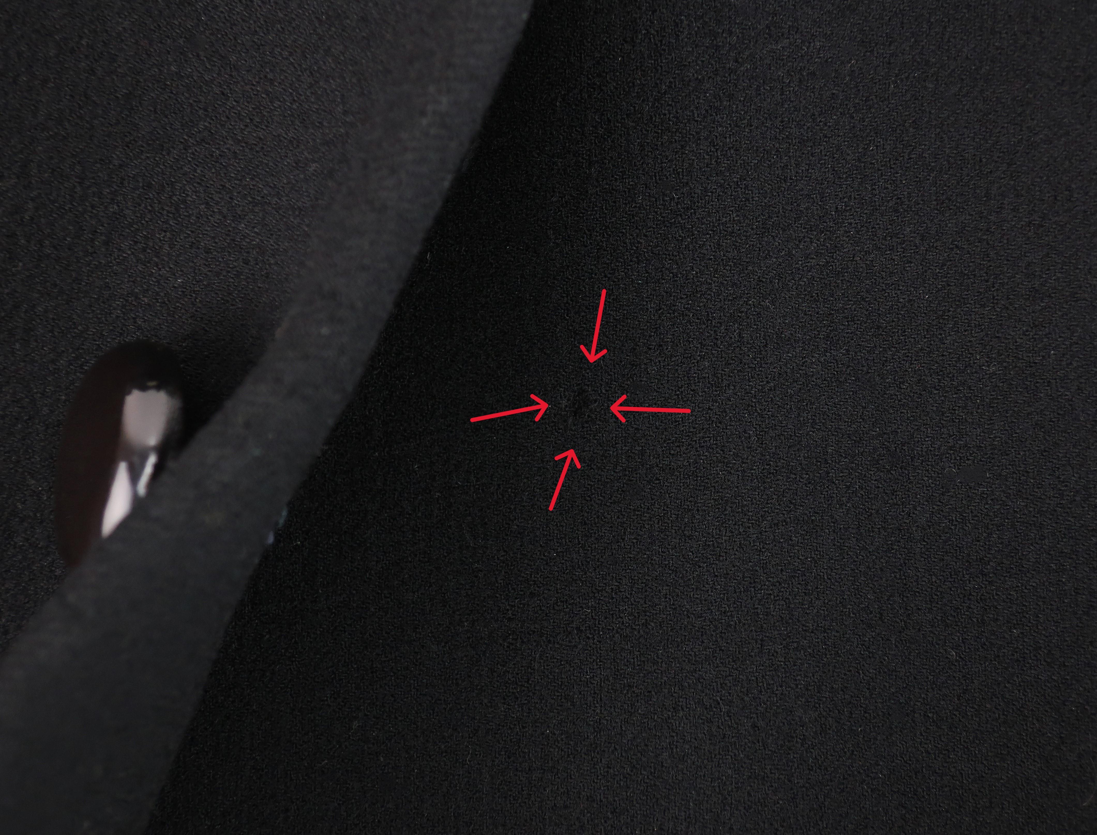 NORMAN NORELL Black Wool Double Breasted Coat With Waist Detail, Late 1960's For Sale 11