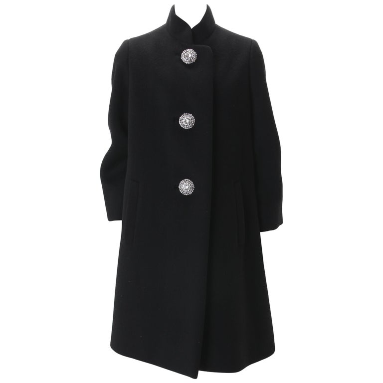 1950s Wool Norman Norell Camel Coat