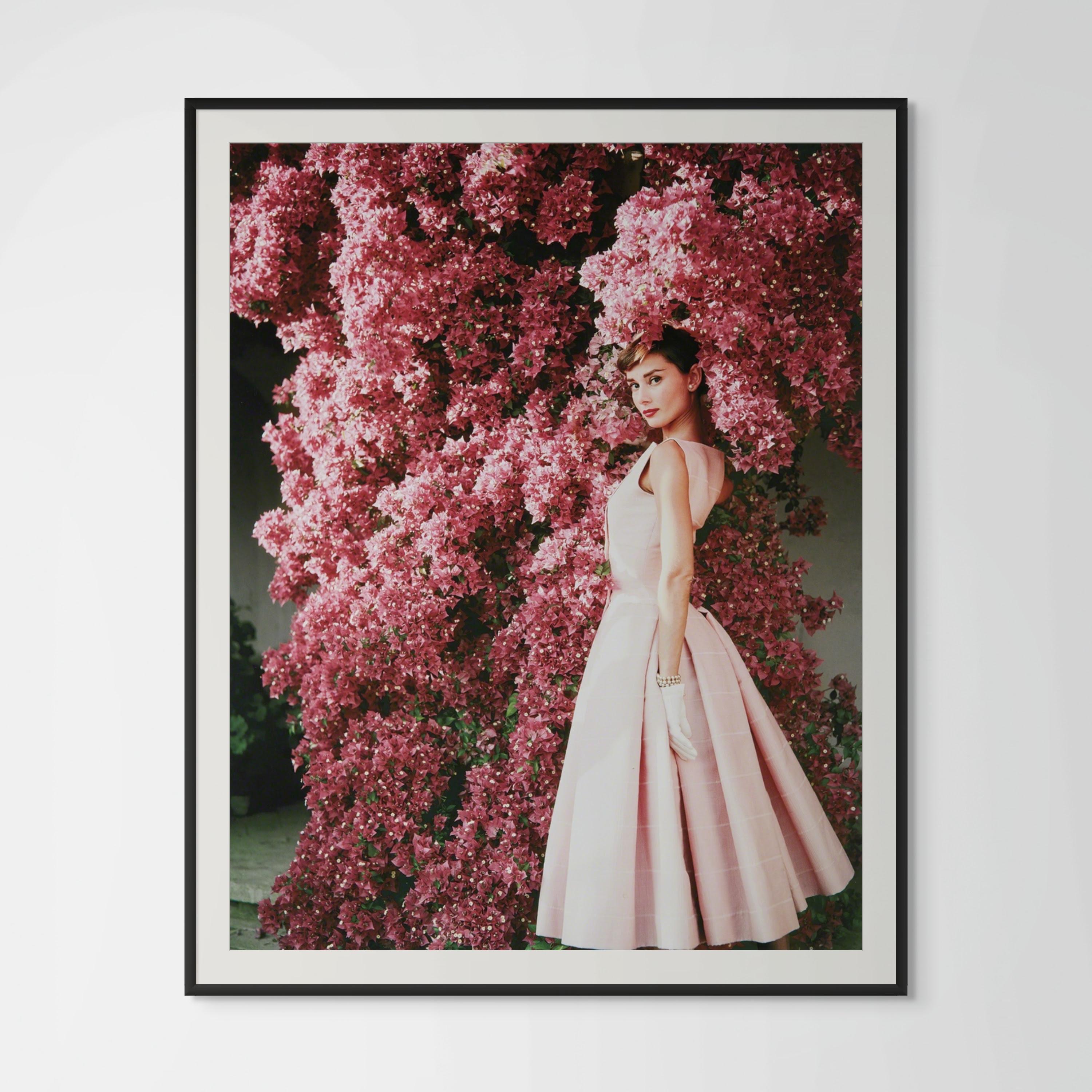 Audrey Hepburn in abito Givenchy a Villa Rolli - Photograph di Norman Parkinson
