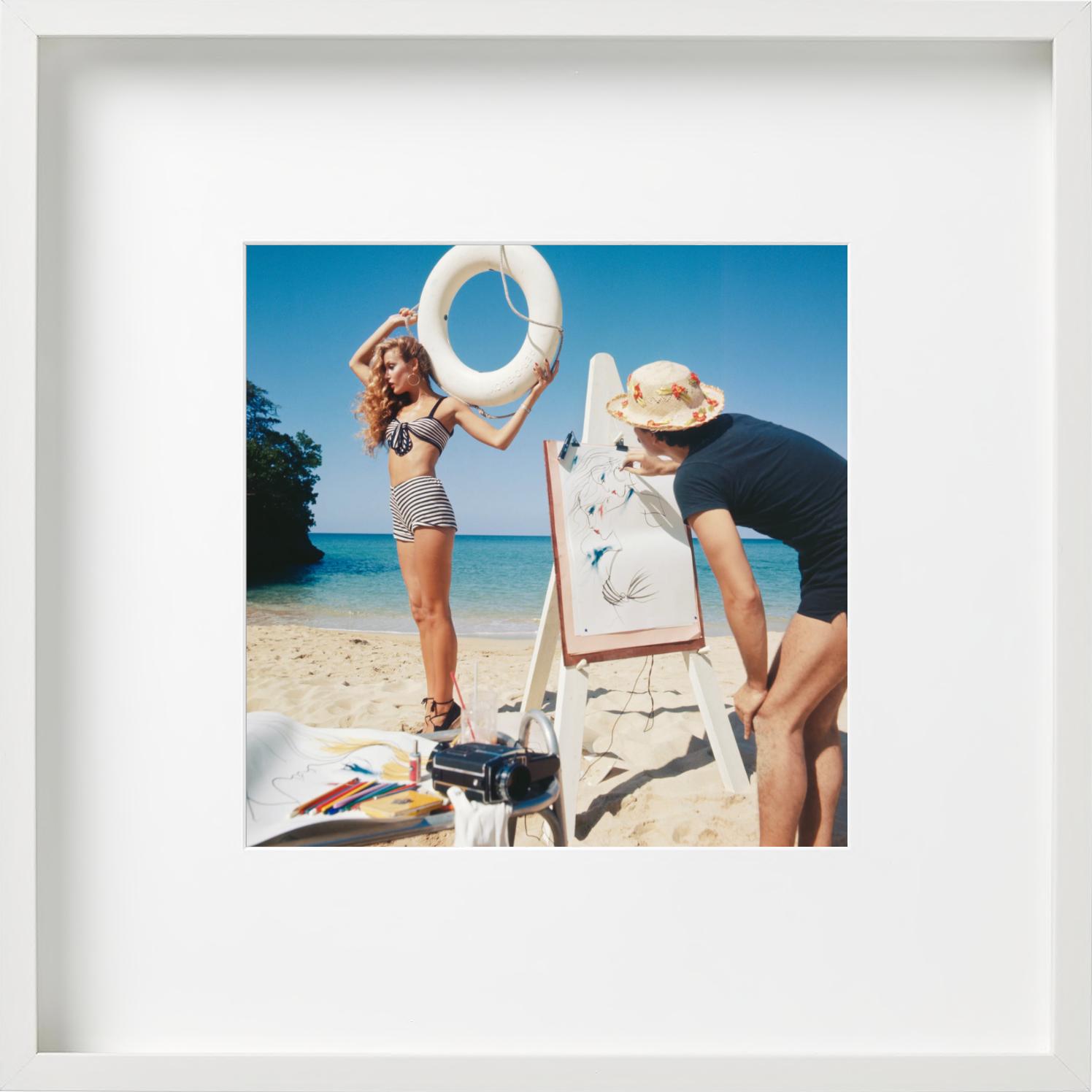 Jerry Hall et Antonio Lopez - Vogue britannique, photographie d'art, 1975 en vente 3