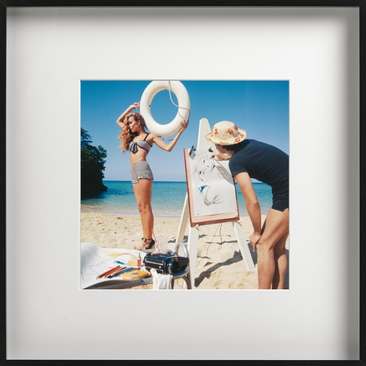 Jerry Hall et Antonio Lopez - Vogue britannique, photographie d'art, 1975 en vente 1