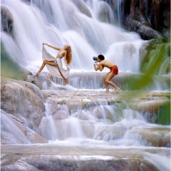 Jerry Hall & Antonio Lopez at Dunn's River Falls