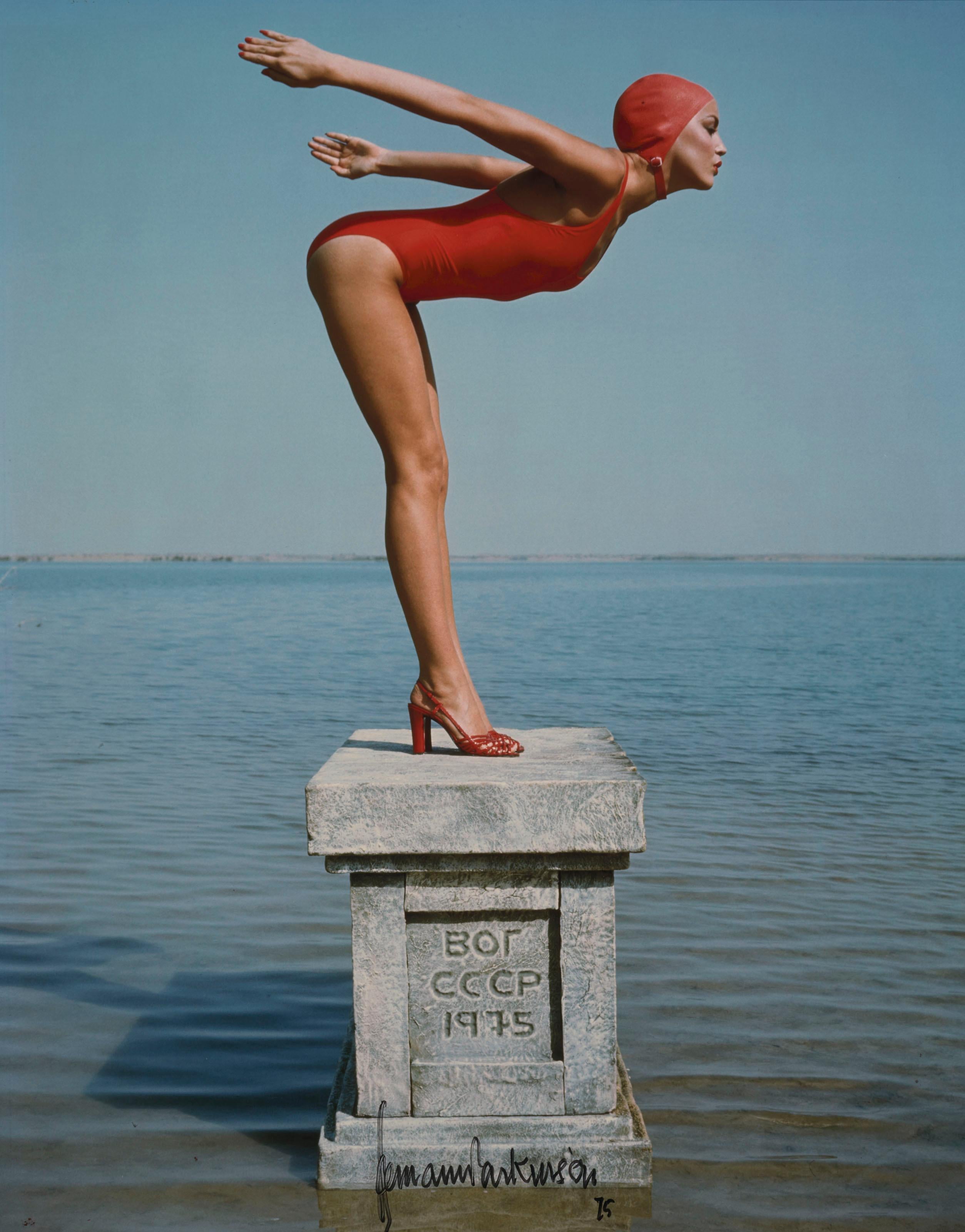 Jerry Hall, Arms Back, Russia, 1975