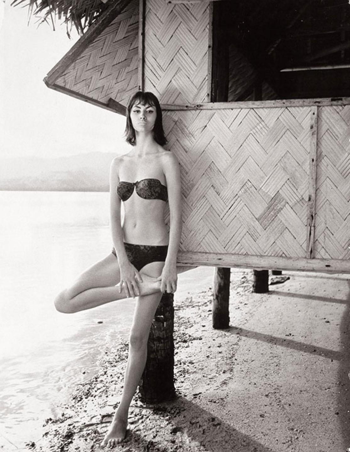 Norman Parkinson Black and White Photograph - Katherine Pastrie in Tahiti
