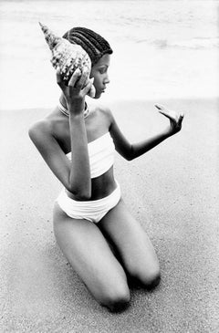 Norman Parkinson 'Iman con un bikini de Jane Cattlin, Tobago. Vogue, 1976".