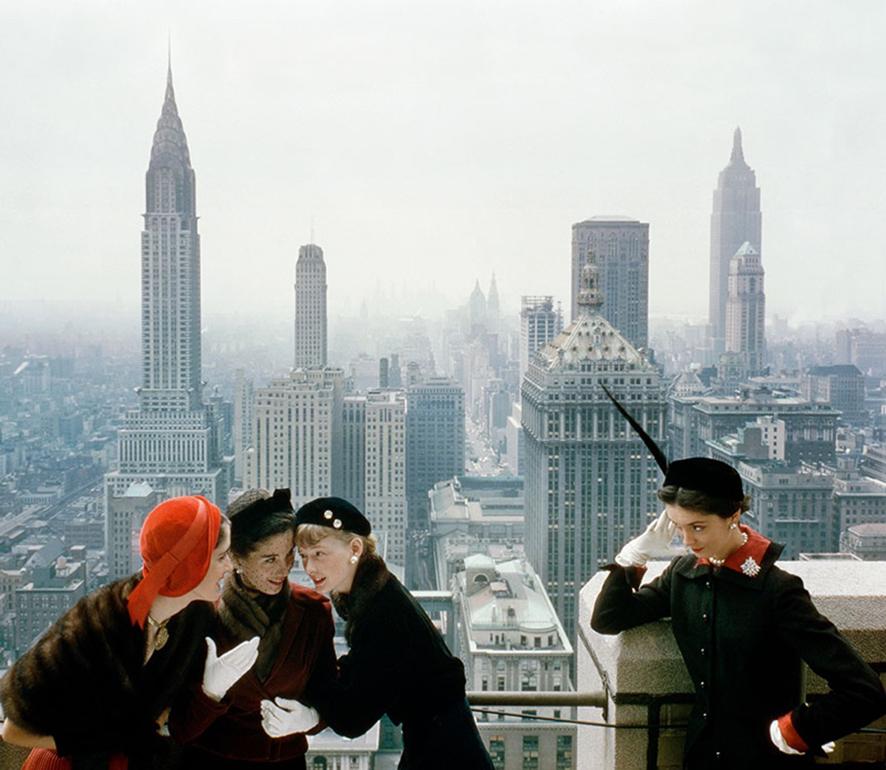 Norman Parkinson Color Photograph - Young Velvets Vogue 1949 Limited Edition Estate Print