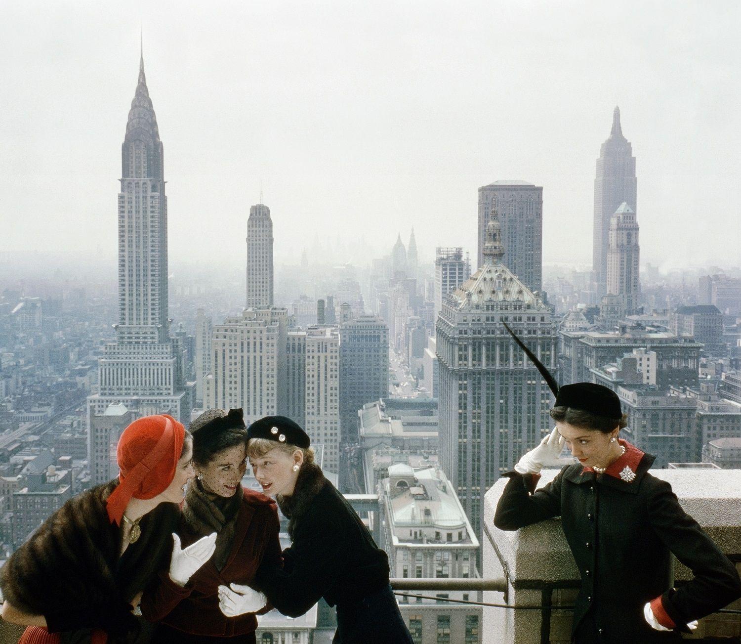 Norman Parkinson Figurative Photograph - Young Velvets, Young Prices, Hat Fashions III