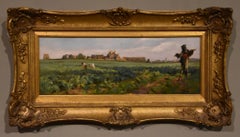 Oil Painting by Norman Prescott Davies "In the Cabbage Field"