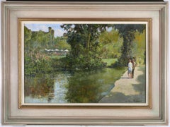 Norman R Coker (1927-2020) - Framed 20th Century Oil, Pashley Manor Gardens