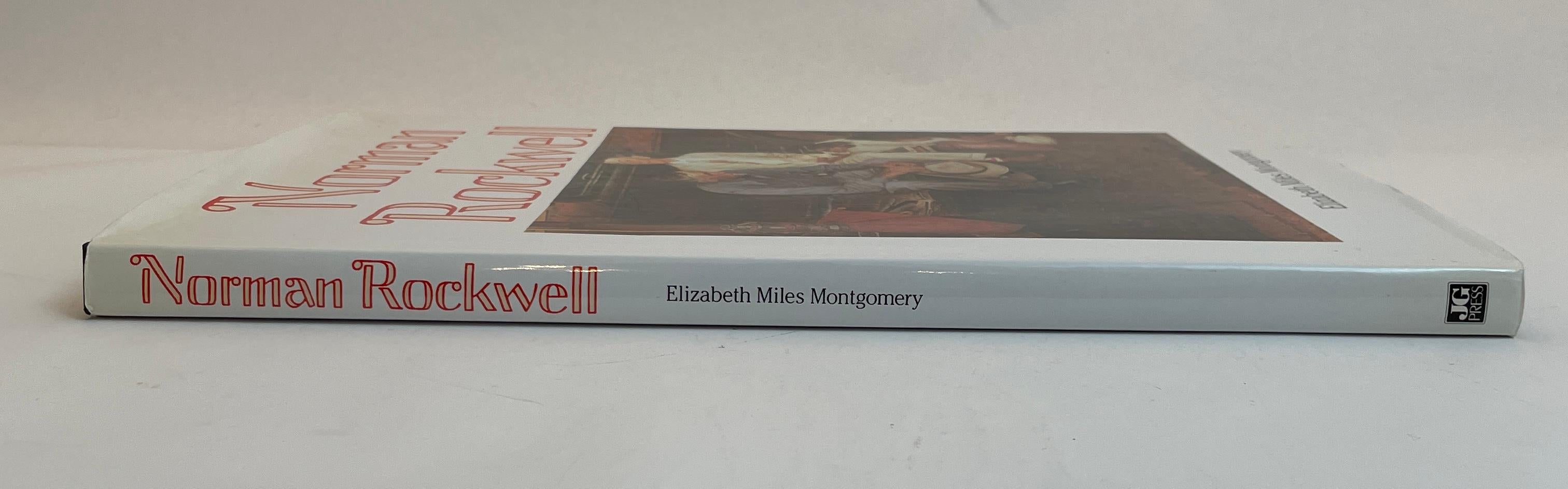 Norman Rockwell by Elizabeth Miles Montgomery Hardcover Oversized Book.
This is a Large Picture Book of Norman Rockwell's art, as presented in the Saturday Evening Post.
There are over 150 color and black and white illustrations that bring the work