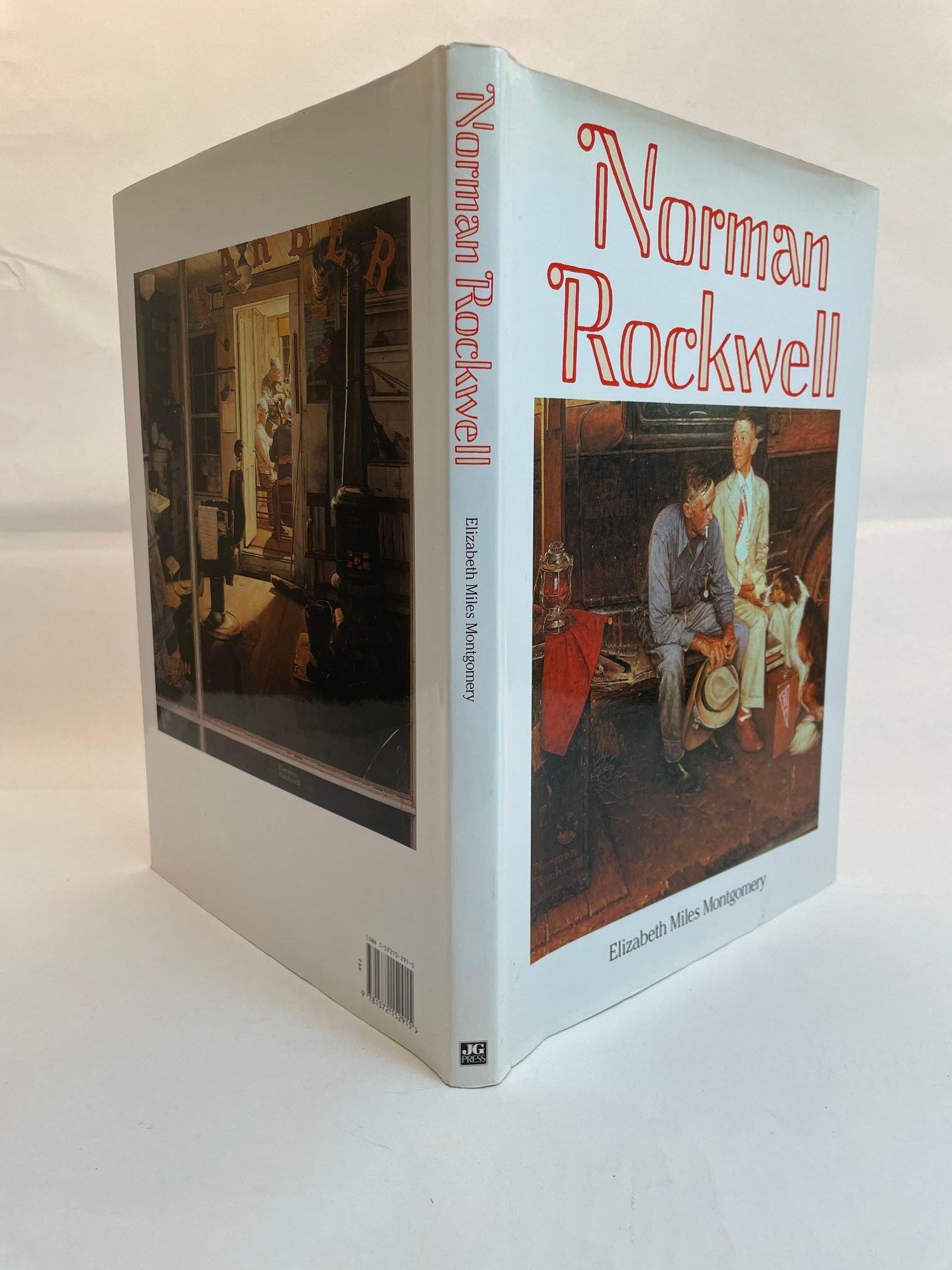 Norman Rockwell by Elizabeth Miles Montgomery Hardcover Oversized Book In Good Condition For Sale In North Hollywood, CA