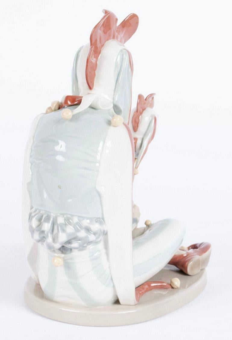 Moderno Statua di giullare di corte di Norman Rockwell di Lladró Porcelain, Ltd 1234/5000 in vendita