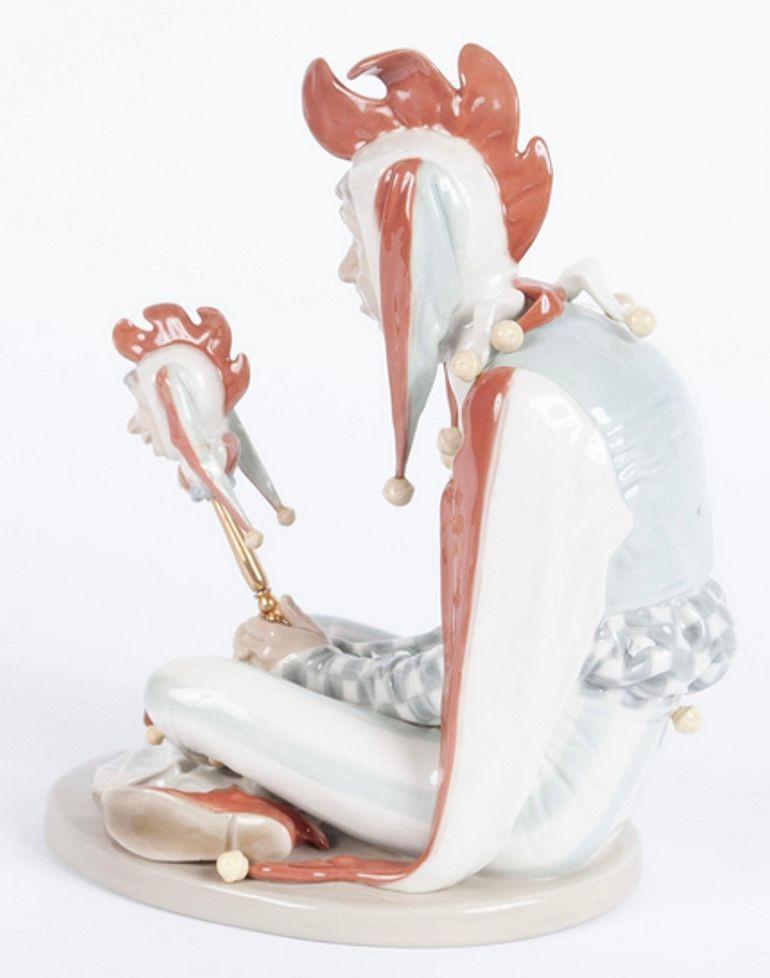 Statua di giullare di corte di Norman Rockwell di Lladró Porcelain, Ltd 1234/5000 In condizioni ottime in vendita a Van Nuys, CA
