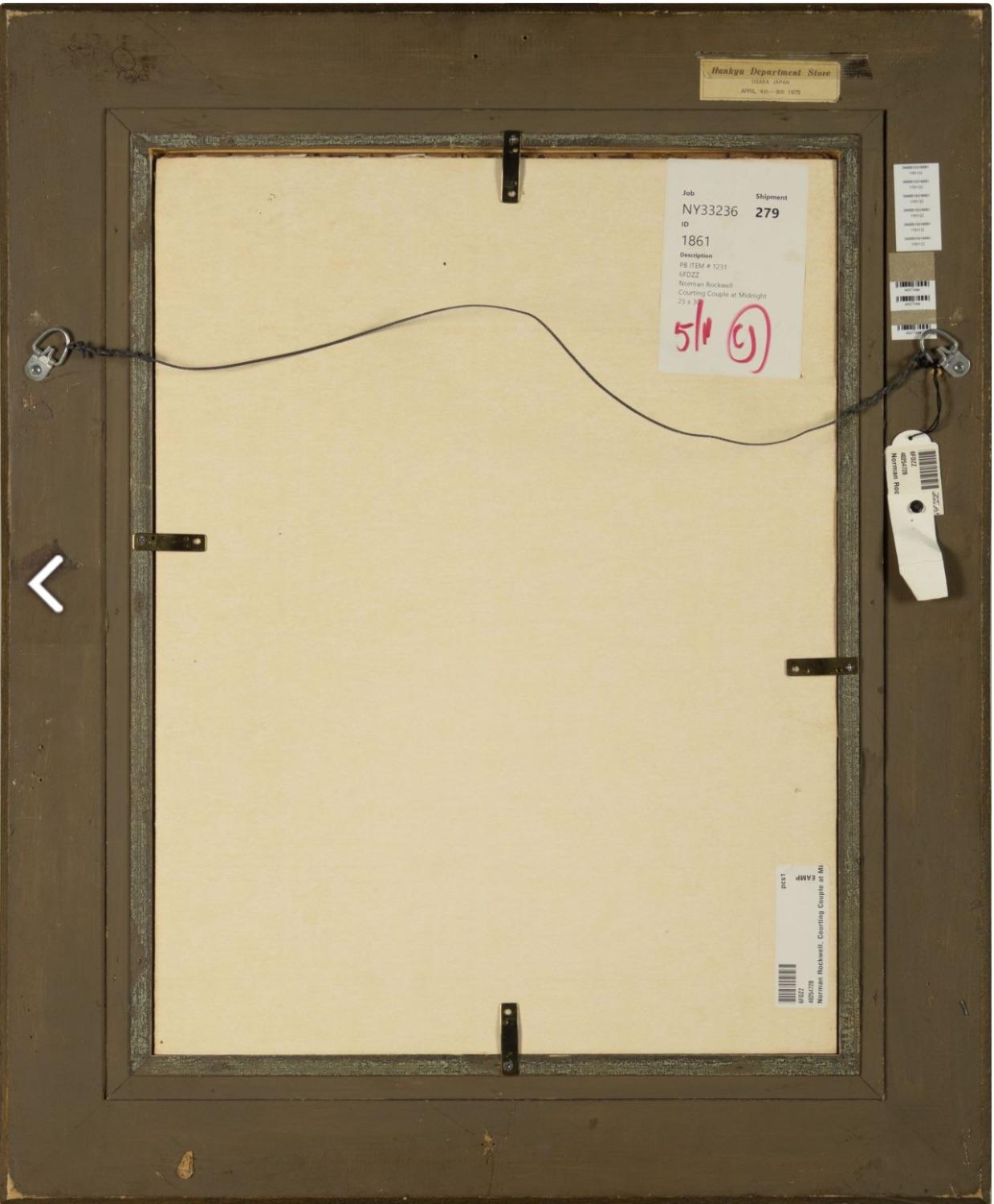 Courting Couple at Midnight, Original Titelseite für The Saturday Evening Post, 1919 im Angebot 2