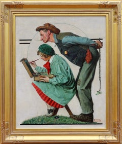 Hayseed Critic, Original Cover Painting for The Saturday Evening Post Magazine