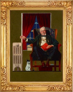 Man Seated by Radiator by Norman Rockwell