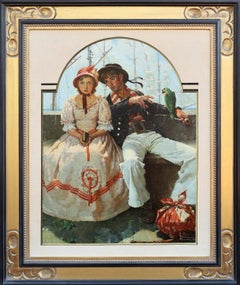 Sailor and Girlfriend (The Voyager) Original Cover for The Saturday Evening Post