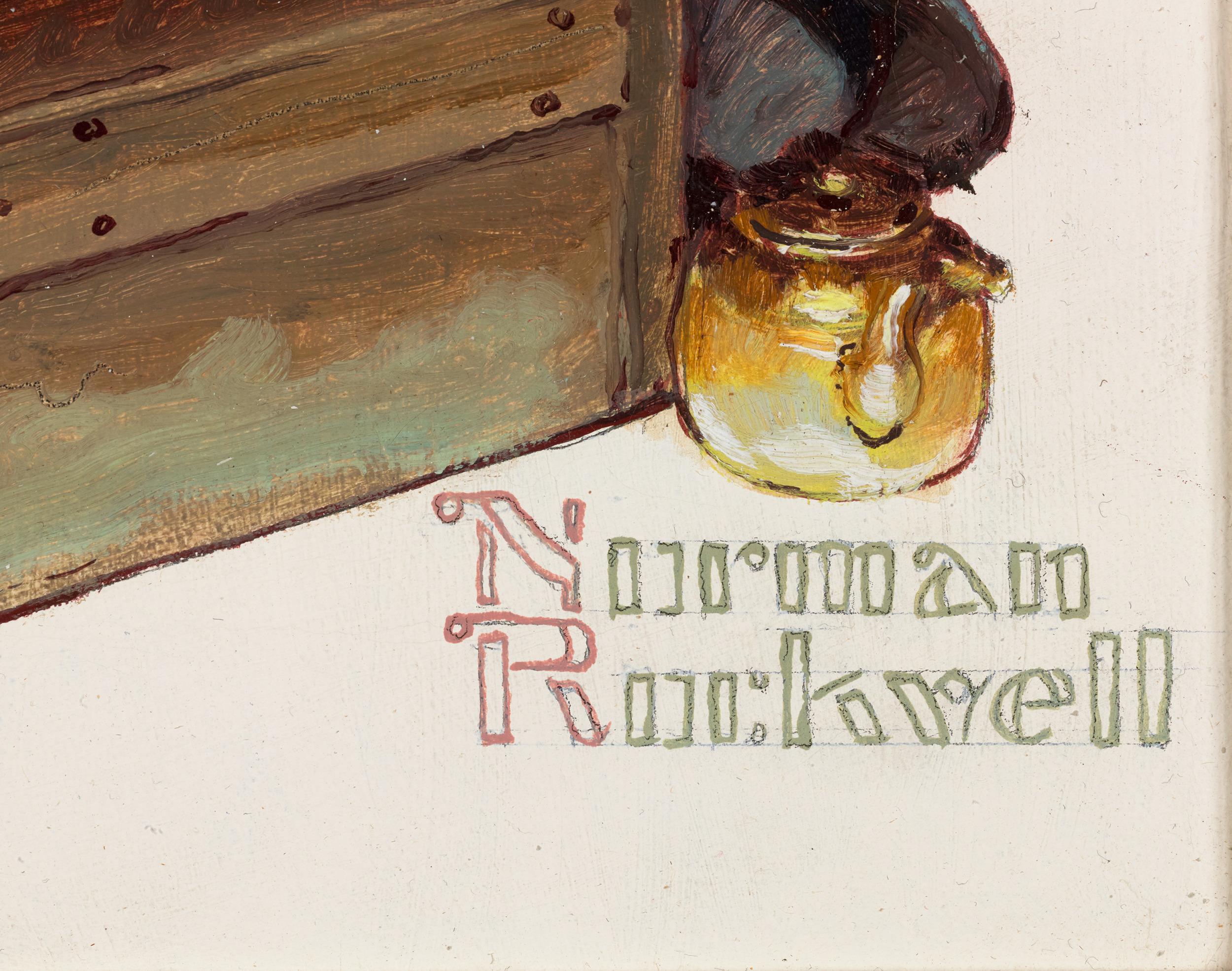 Zarte Jahre: Mottenlöcher von Norman Rockwell im Angebot 5