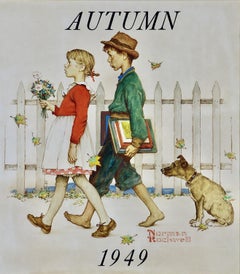 Amor Joven: Caminando a la Escuela, Ilustración del Calendario Four Seasons