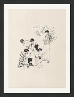 Fido's House (framed, hand signed lithograph)