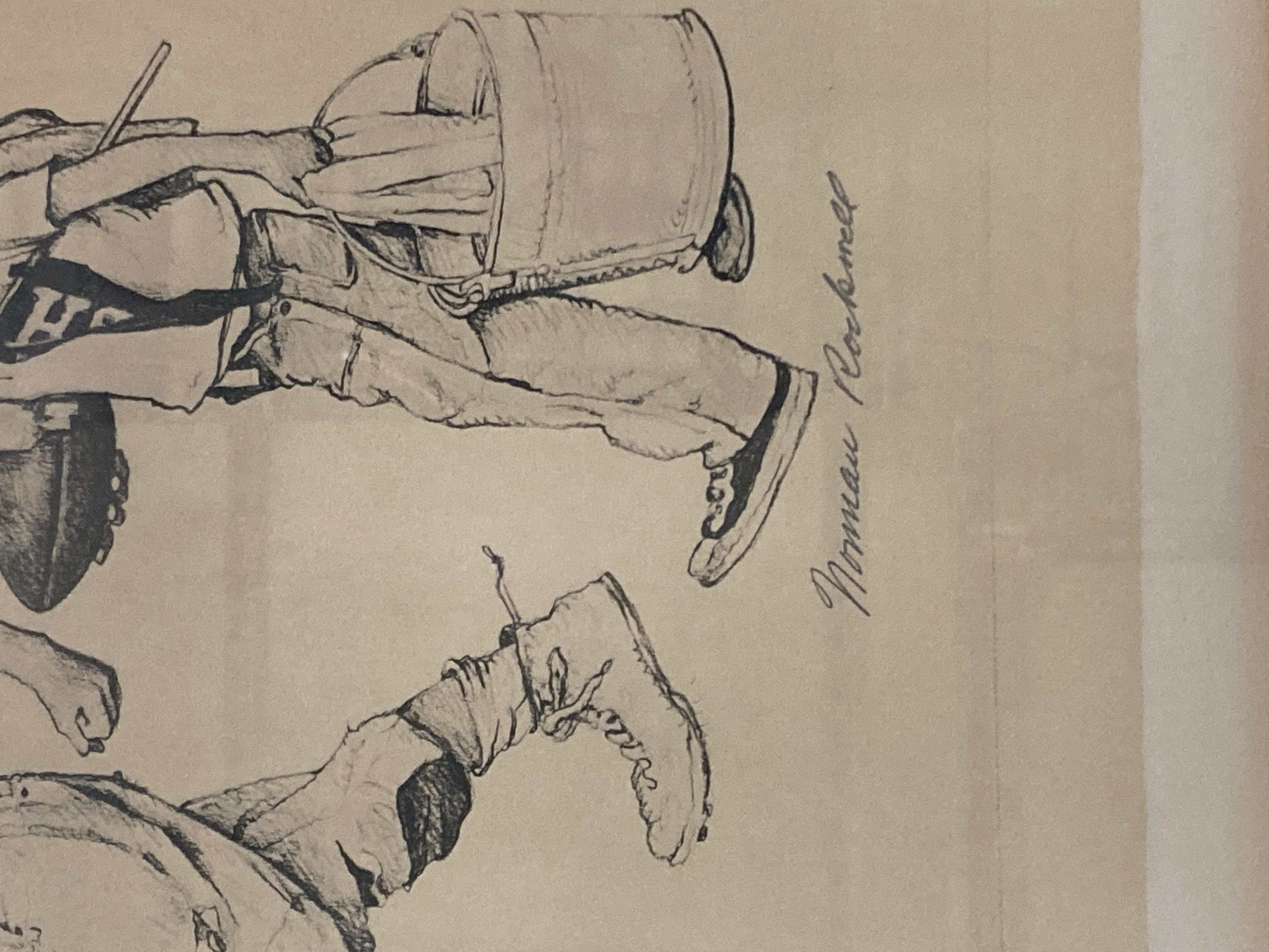 Dies ist eine Norman Rockwell Lithographie 