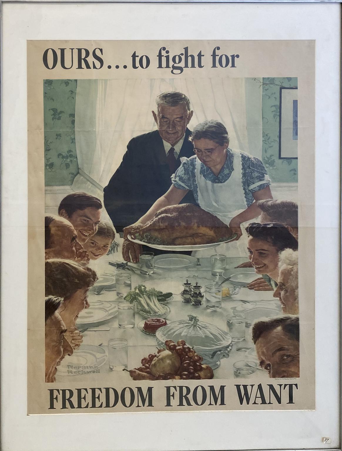 Print Norman Rockwell - Freedom From Want (Fabriqué de désir) - Les quatre libertés