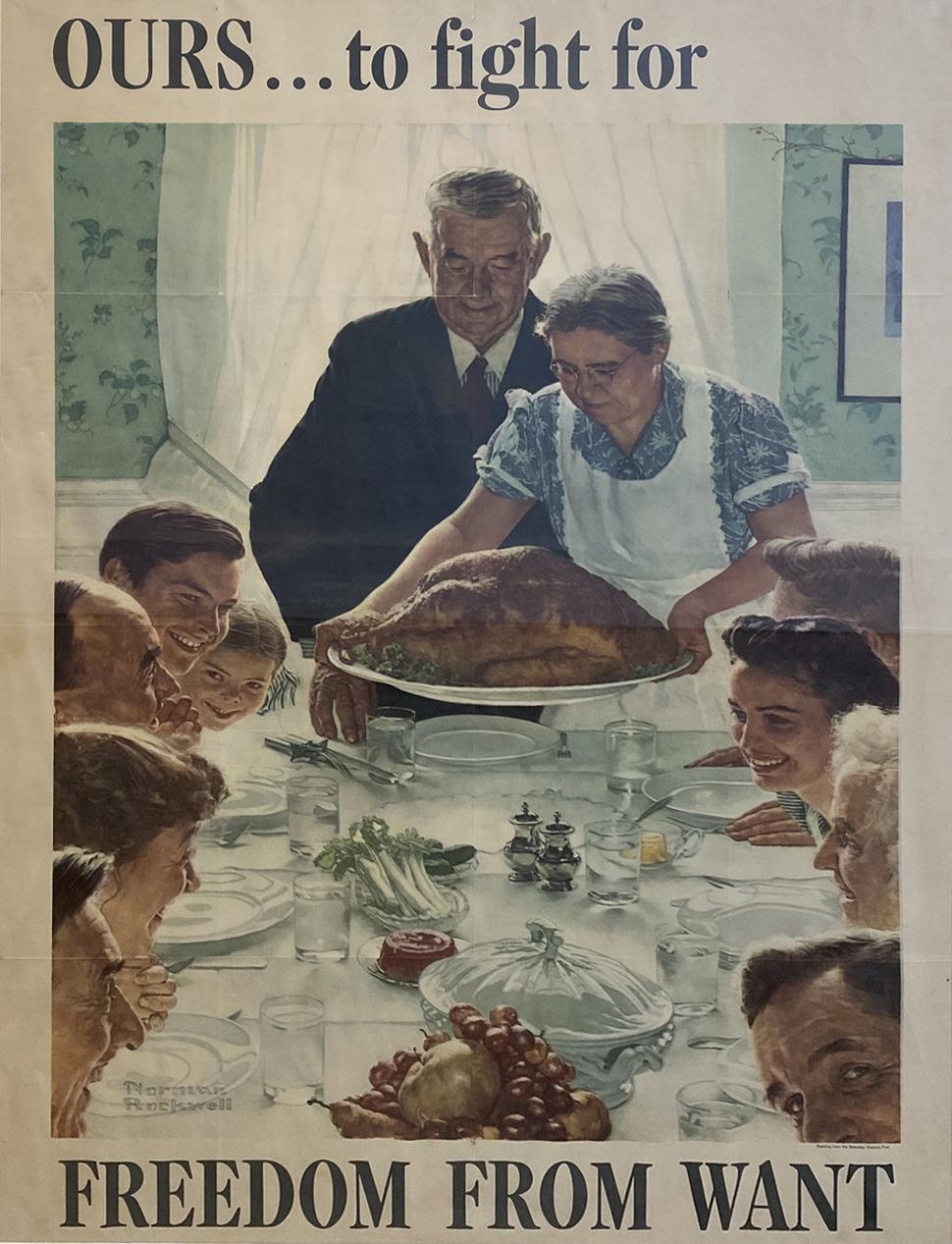Norman Rockwell Print - Freedom From Want - The Four Freedoms