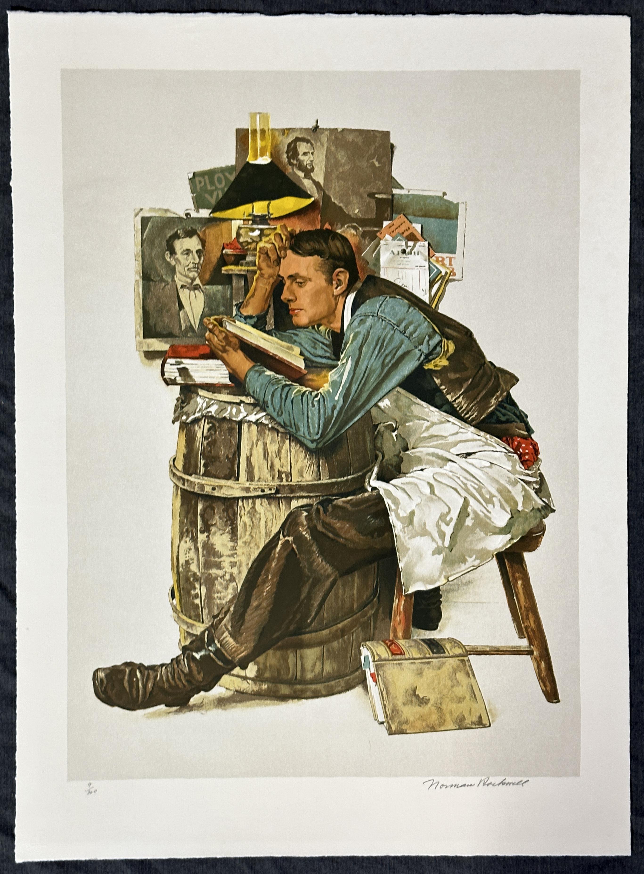  Law Student 1976 Signed Limited Edition Lithograph  - Print by Norman Rockwell