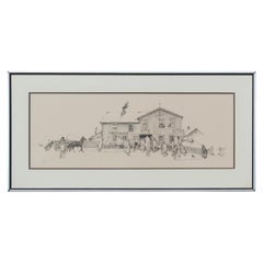 Limited Edition Blacksmith Shop Landscape Lithograph