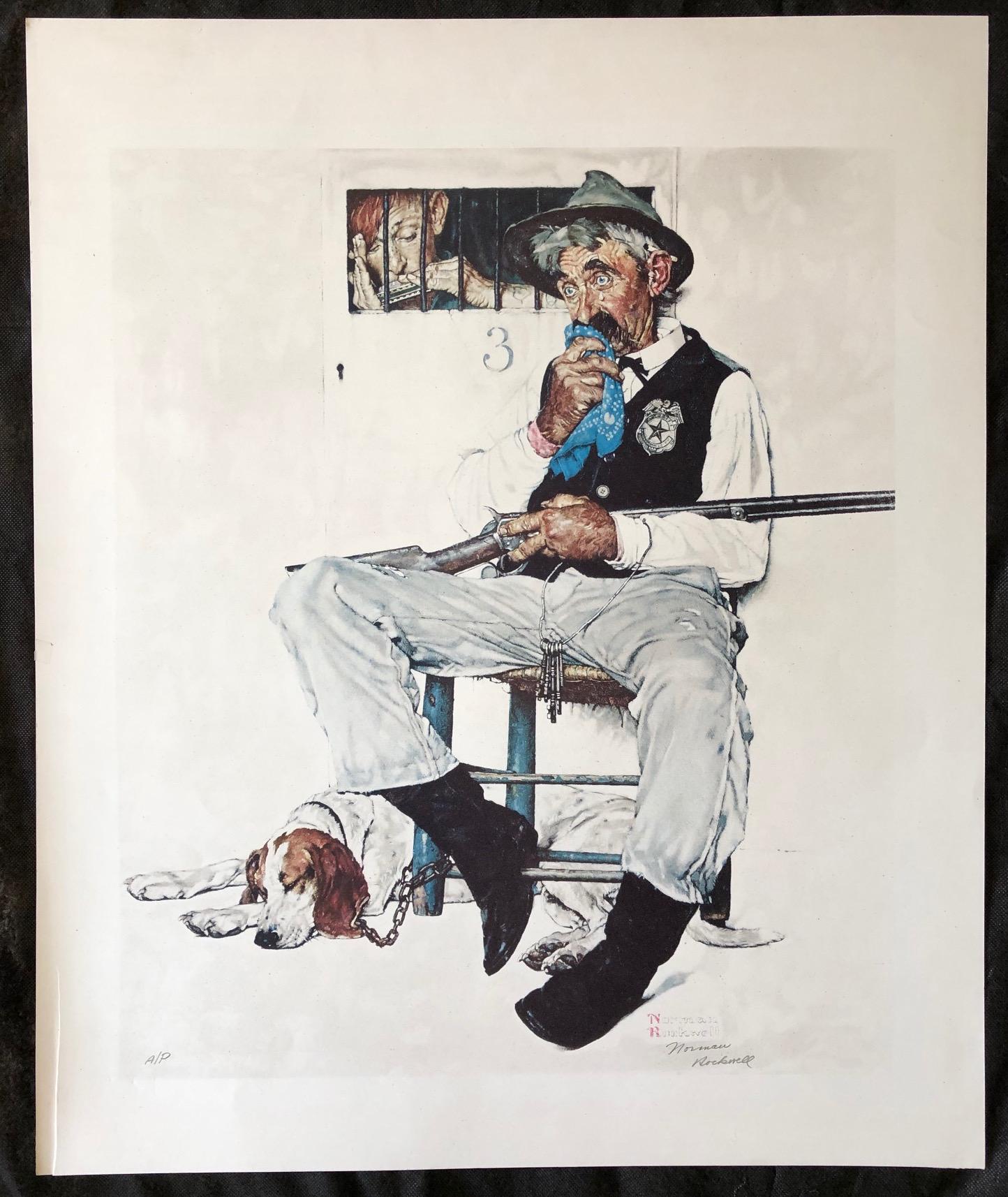 Portrait Print Norman Rockwell - La musique a du charme