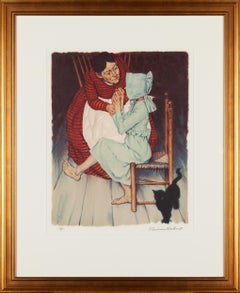 Norman Rockwell, 'My hands shook', 1972, Lithograph, a.p., Signed, Framed