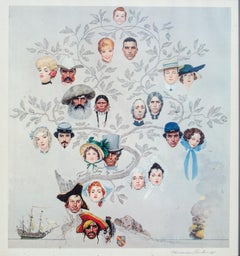 Norman Rockwell "Family Tree" Lithograph