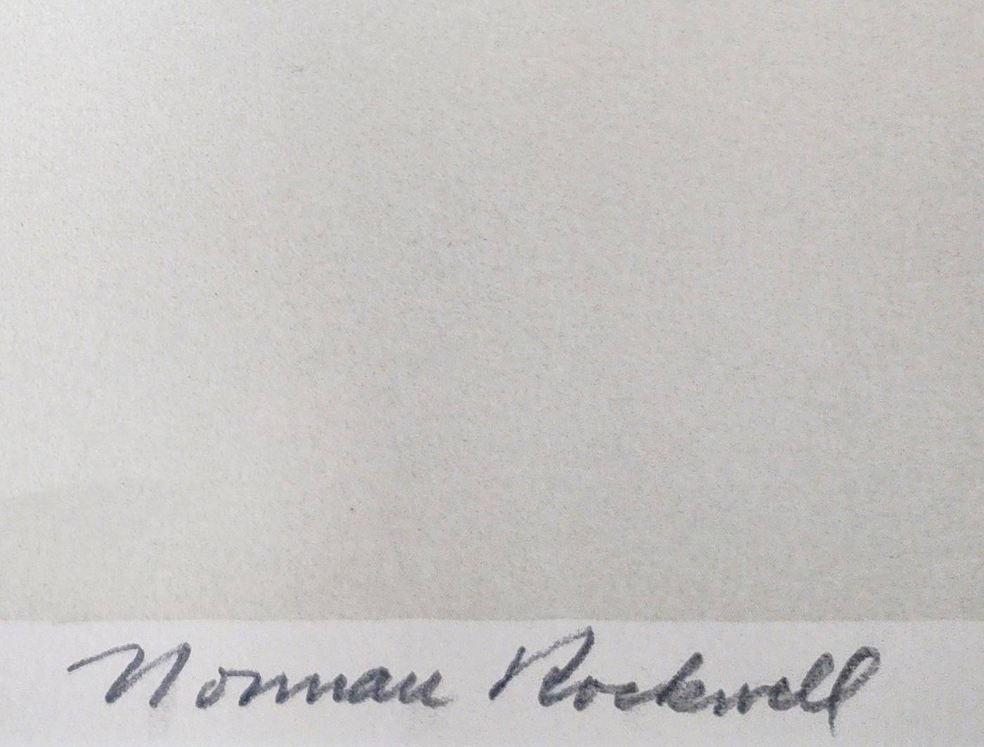 Norman Rockwell 'Fondly Do We Remember' 1977, litografia firmata e numerata in vendita 2