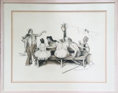 Norman Rockwell Framed Lithograph Willie takes a step - 1971.