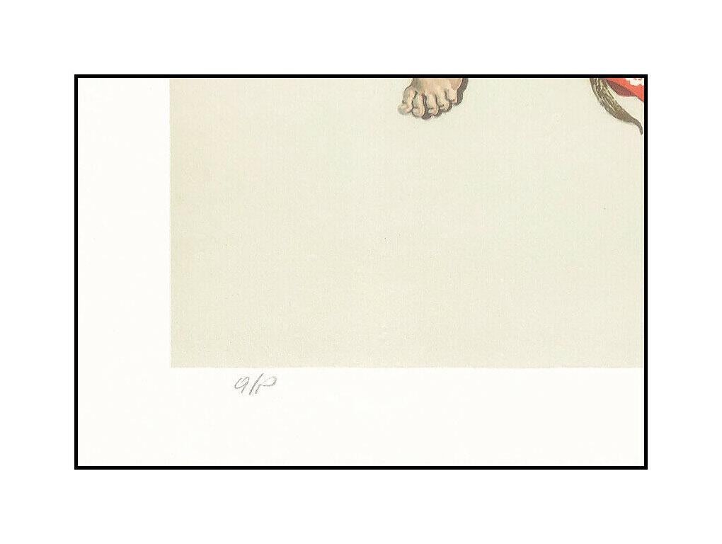 Norman Rockwell, Original-Farblithographie, handsigniertes Kunstwerk „The Swing Children“ im Angebot 3