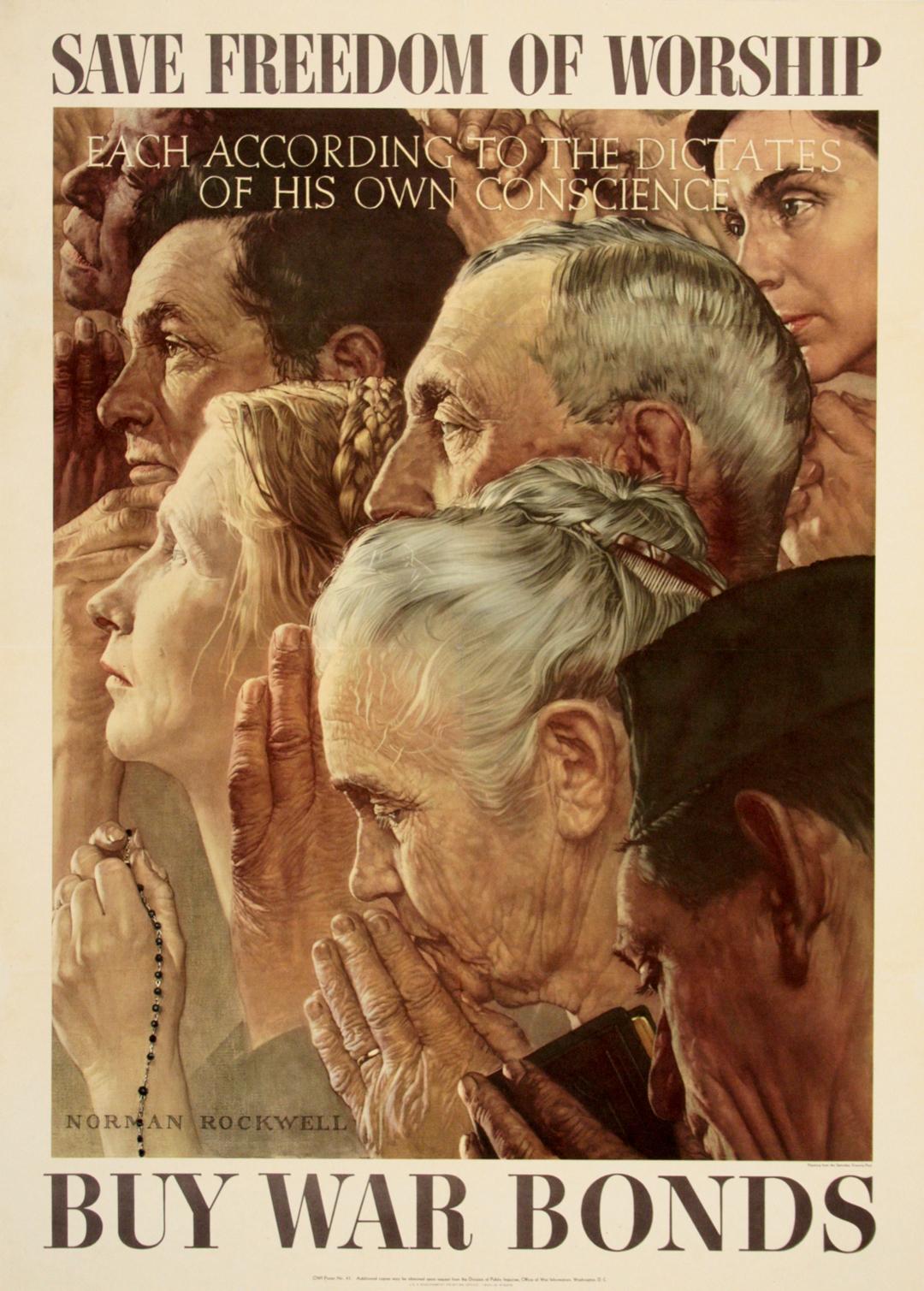 Norman Rockwell era un noto illustratore e pittore, conosciuto soprattutto per le sue numerose copertine di riviste create principalmente per il Saturday Evening Post. Durante la Seconda Guerra Mondiale ha creato una serie di immagini basate sul