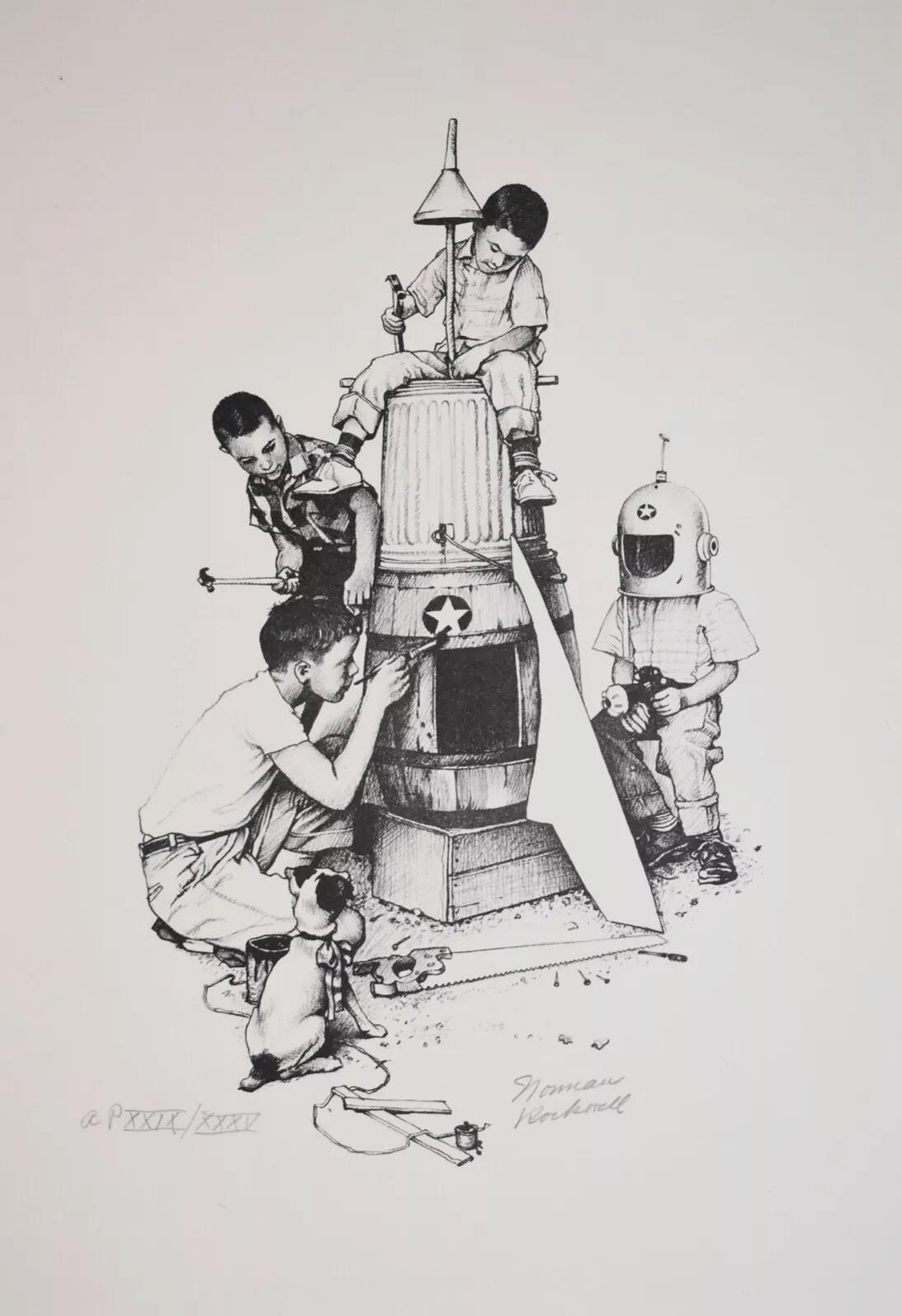 norman rockwell lithograph