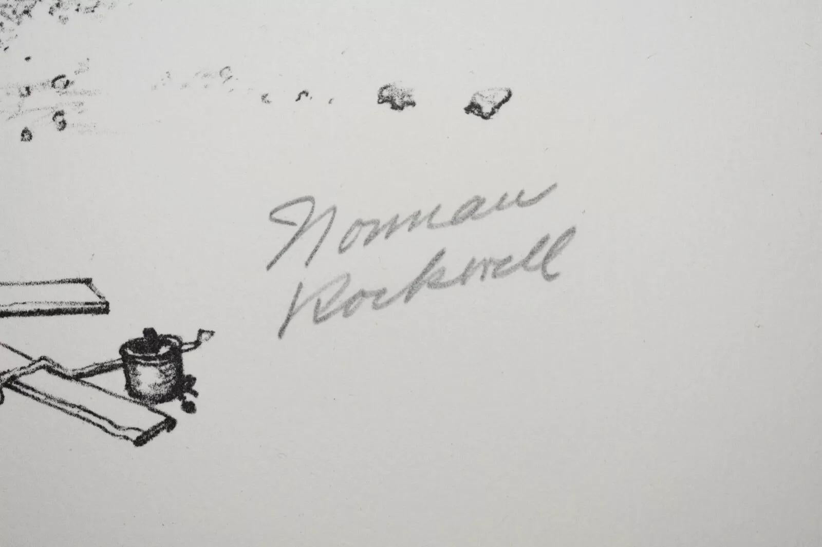 norman rockwell prints signed