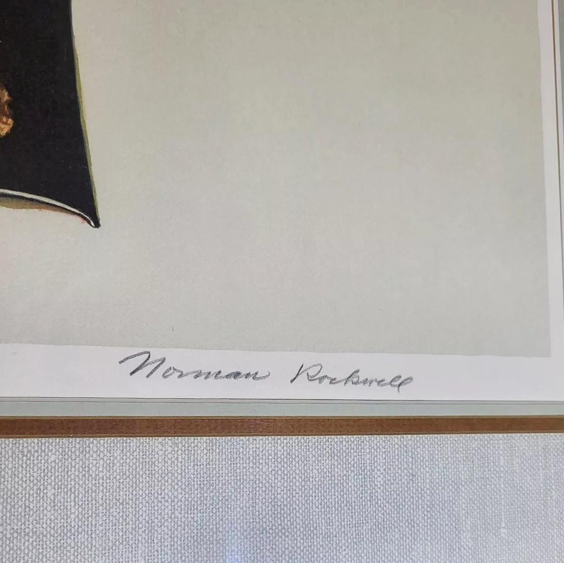 NORMAN ROCKWELL 'Star Struck' Firmada y numerada, 1976 Litografía original en color en venta 1