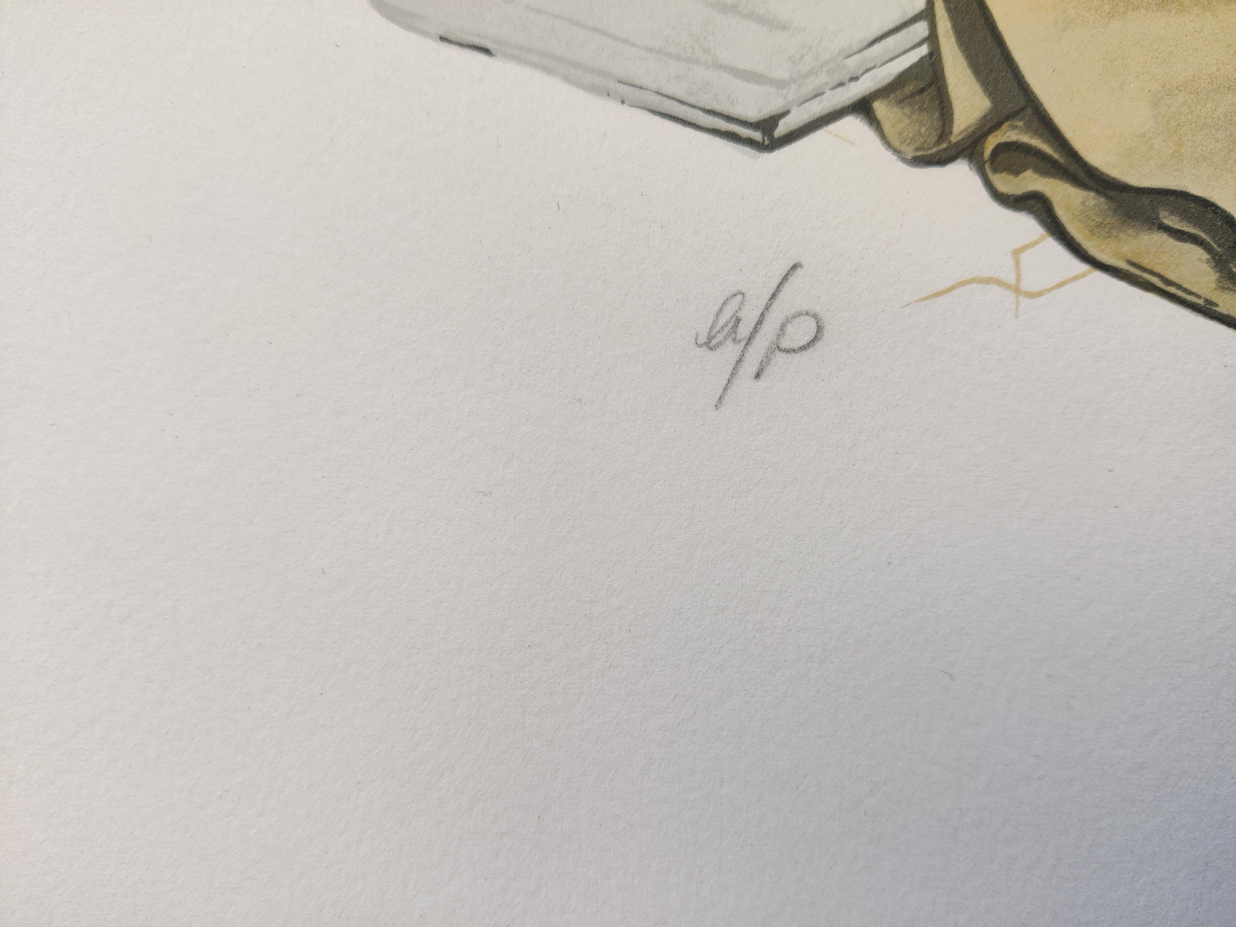 Norman Rockwell --  Summer Stock  (Actress Putting on Make Up) For Sale 2